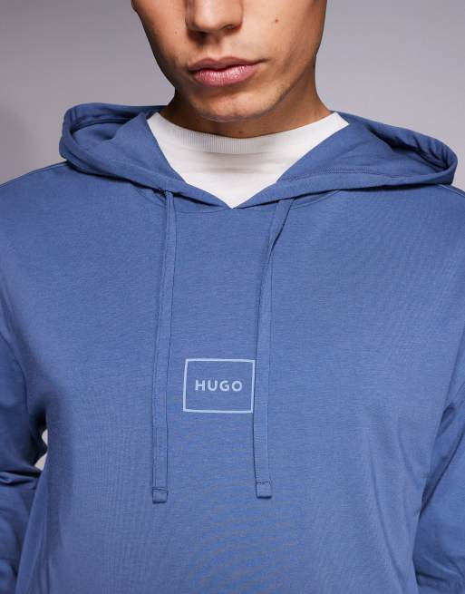 HUGO Bodywear - Laze - Felpa con cappuccio grigia, 5 di 5