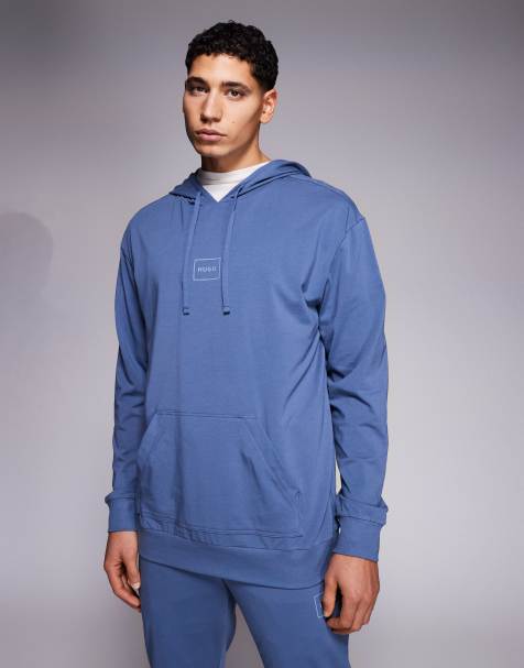 HUGO Bodywear laze hoodie in gray - view 1