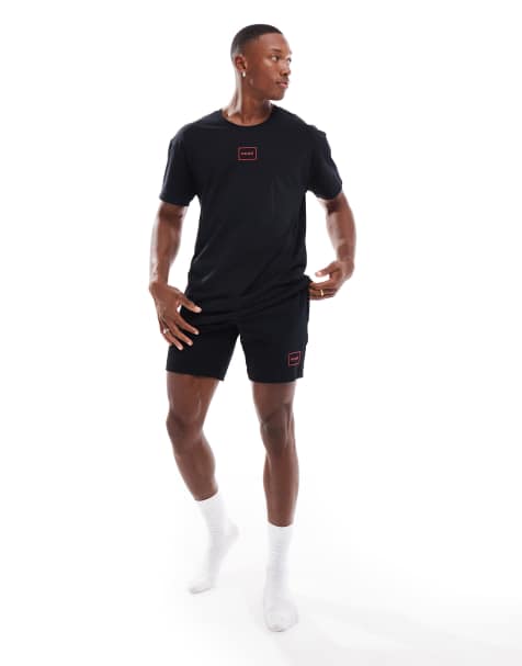 HUGO Bodywear Laze shorts in black (part of a set) - view 1