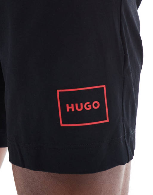 HUGO Underwear Pyjamahose »Linked Shorts«, Mit Logobund Für | BAUR