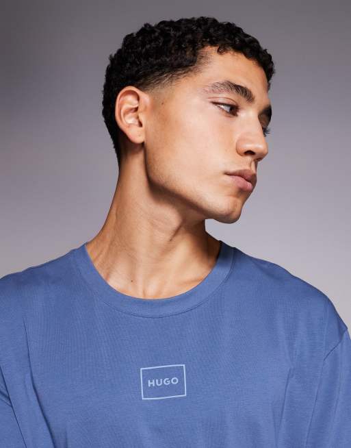 HUGO Bodywear – Laze – T-Shirt in Grau, 5 von 5