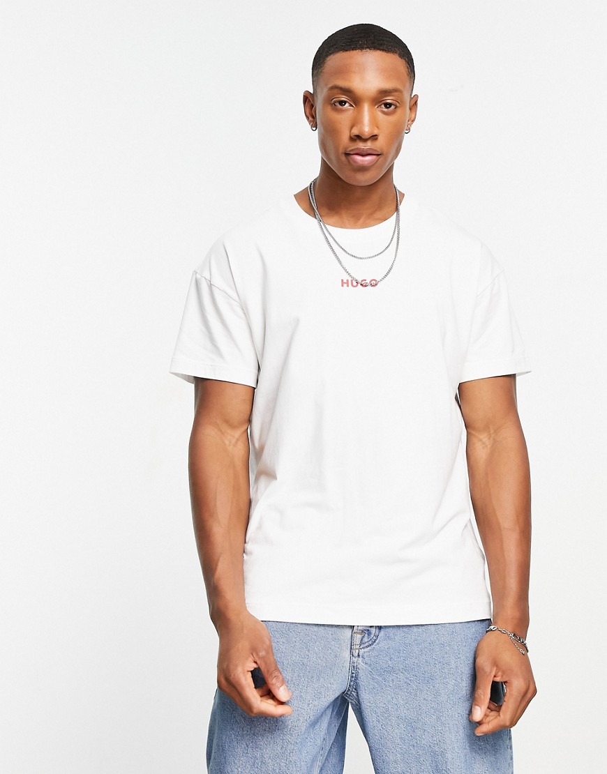 Hugo - Bodywear - Linked - Hvid T-Shirt Med Logoprint