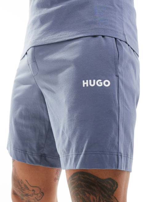 HUGO - Bodywear - Linked - Short in blauw