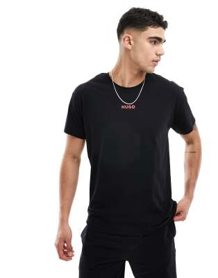 HUGO Bodywear - Linked - T-shirt - Noir