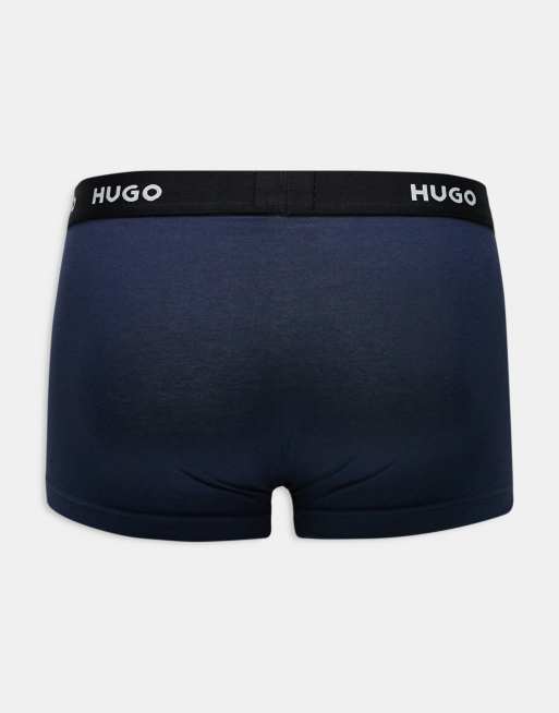 HUGO - Bodywear - Lot de 3 boxers - Bleu marine, 2 de 3