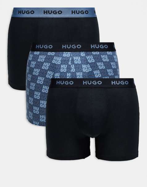 Hugo - Bodywear - Lot de 3 boxers - Bleu - view 1