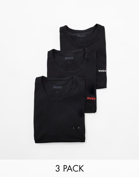 HUGO Bodywear - Lot de 3 t-shirts - Noir - view 1
