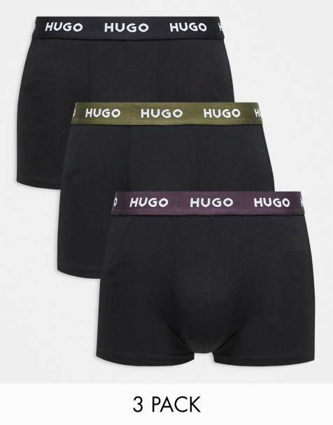 HUGO – Bodywear – Olikfärgade trunks, 3-pack - view 1