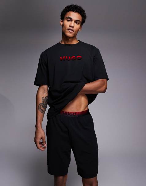 HUGO Bodywear Ray shorts in black 