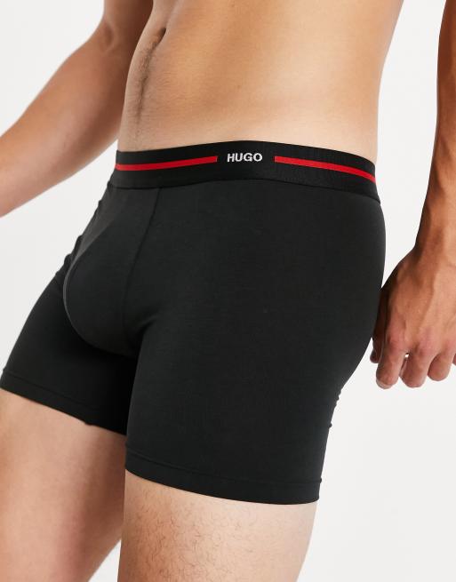 HUGO Bodywear Recover microfiber trunks with logo waistband in