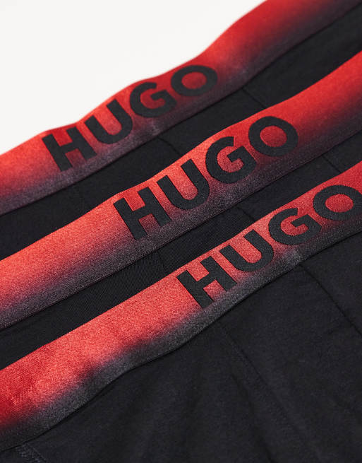 HUGO - Bodywear - Set van 3 boxershorts in marineblauw, 3 van 3