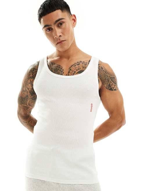 Hugo - Bodywear - Set van twee tanktops in wit