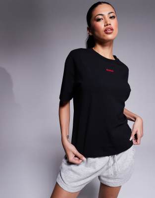 Hugo Red Hugo Bodywear shuffle t-shirt in black