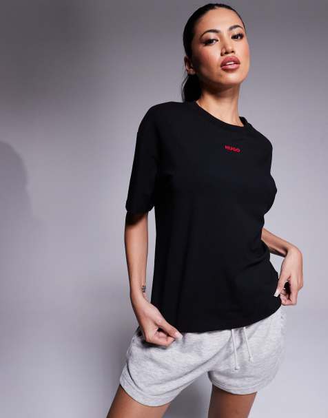 Hugo Bodywear shuffle t-shirt in black - view 1