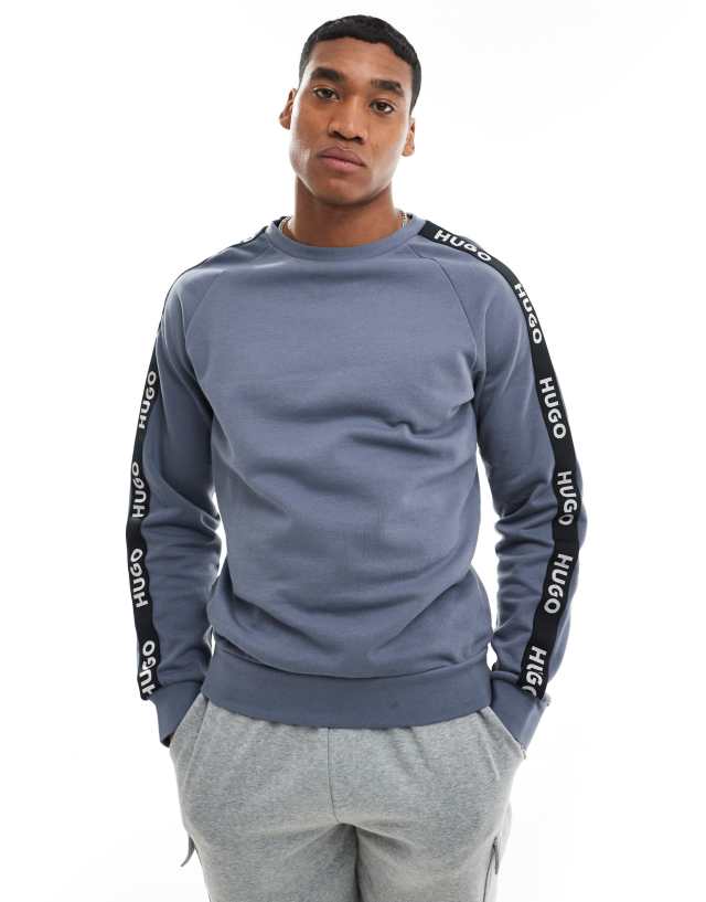 Hugo Red - Hugo Bodywear sports logo sweatshirt in blue