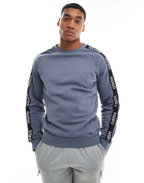 HUGO - Bodywear - Sports - Sweatshirt in blauw - view 1