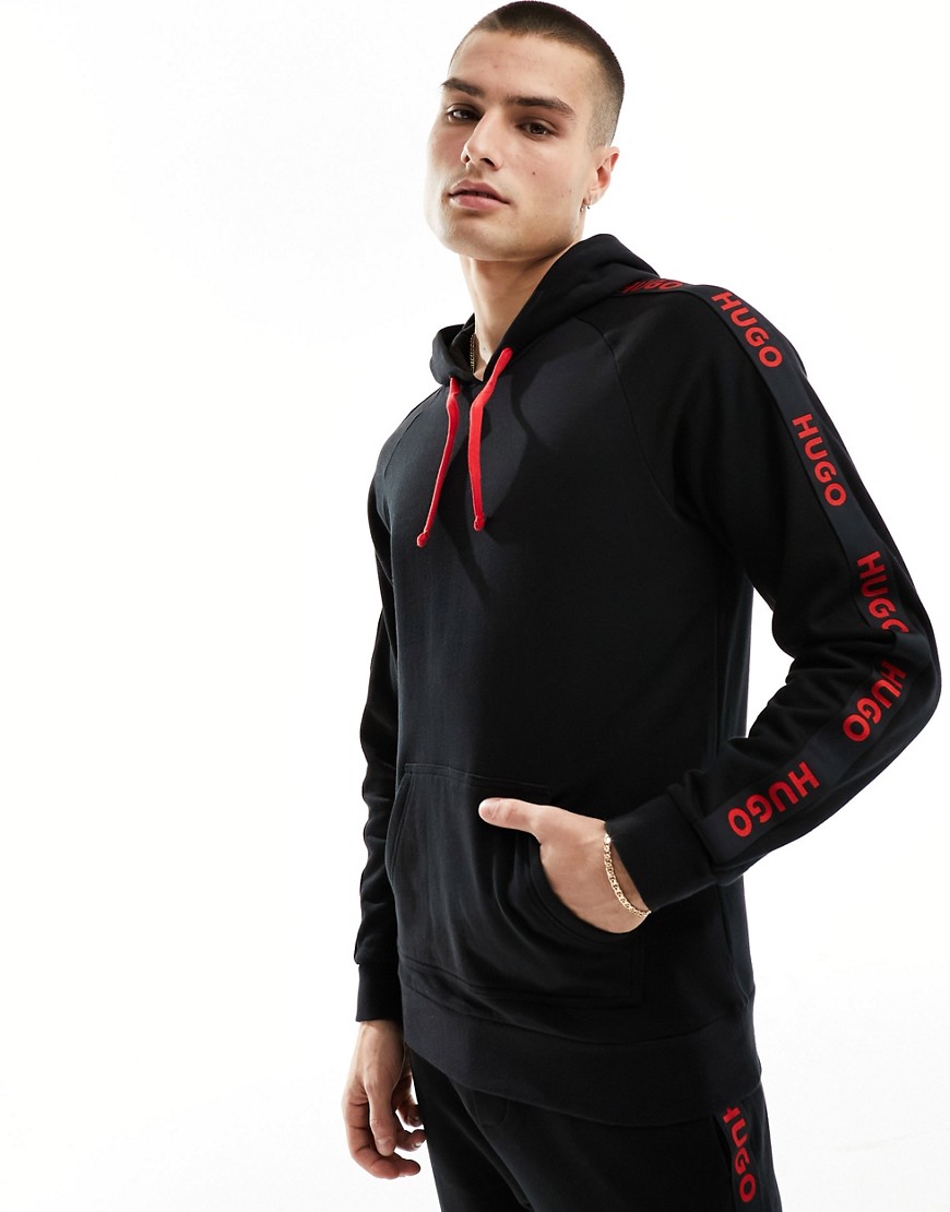 Hugo Bodywear sporty logo hoodie in black