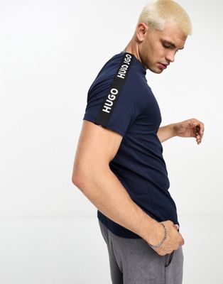 Hugo Bodywear sporty logo t-shirt in blue - ASOS Price Checker