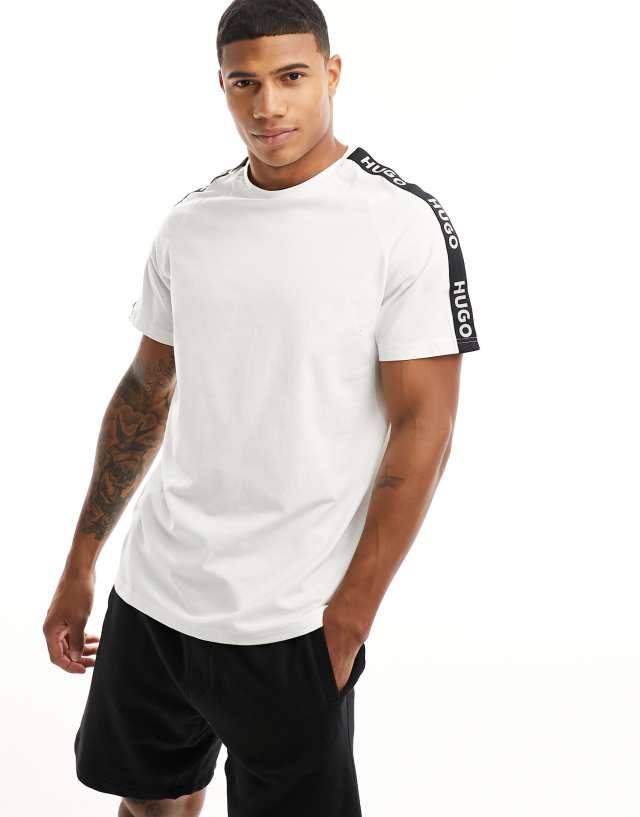 Hugo Red - Hugo Bodywear sporty logo t-shirt in white