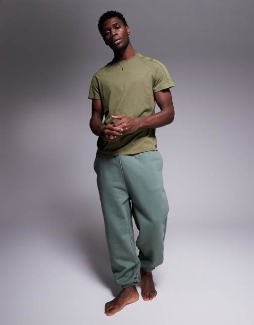 HUGO Bodywear tonal logo t-shirt in dark green