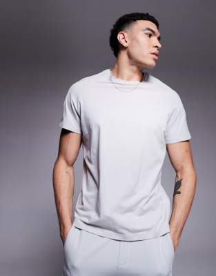 HUGO Bodywear tonal logo t-shirt in gray