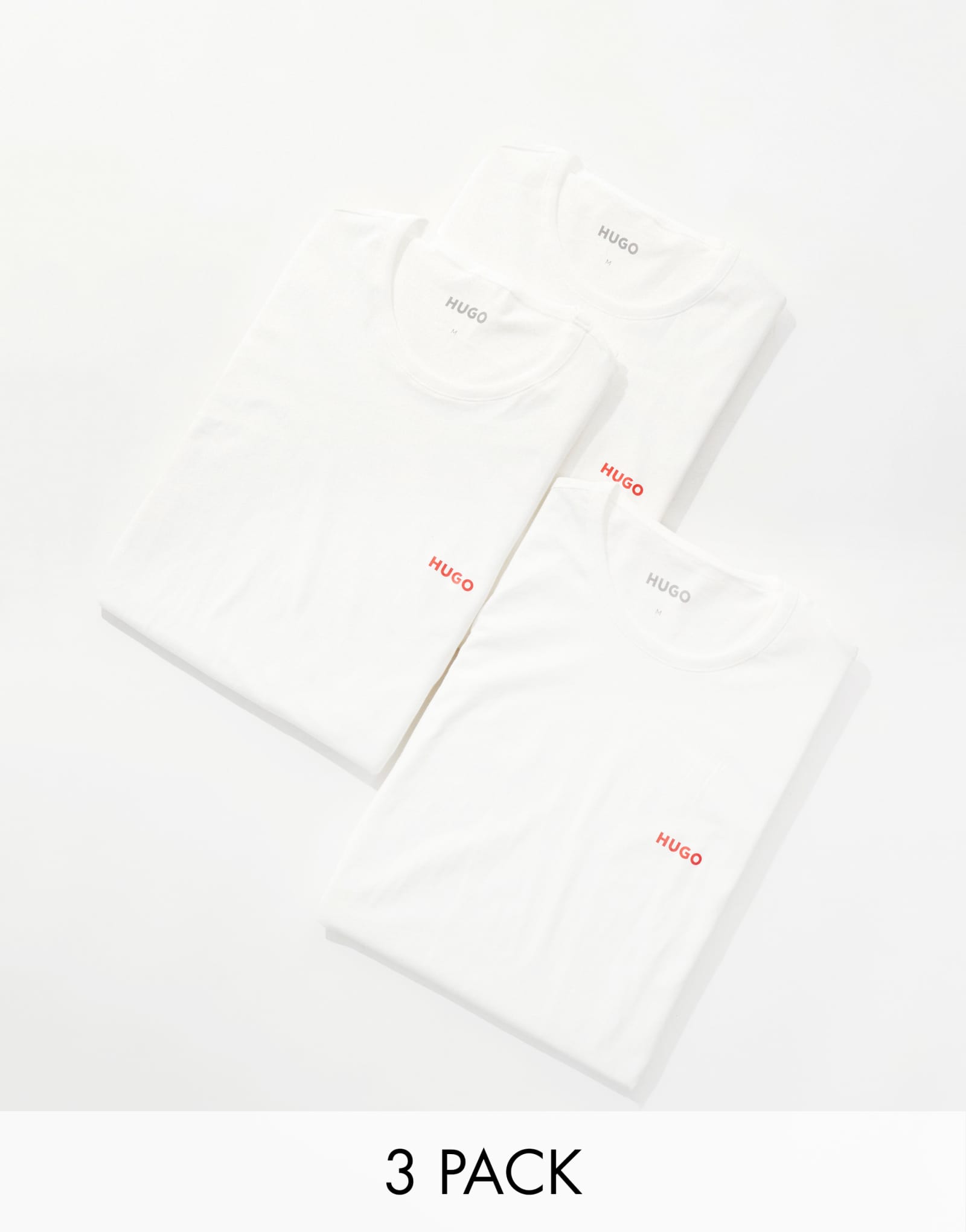Футболка HUGO Bodywear triplet pack белого цвета
