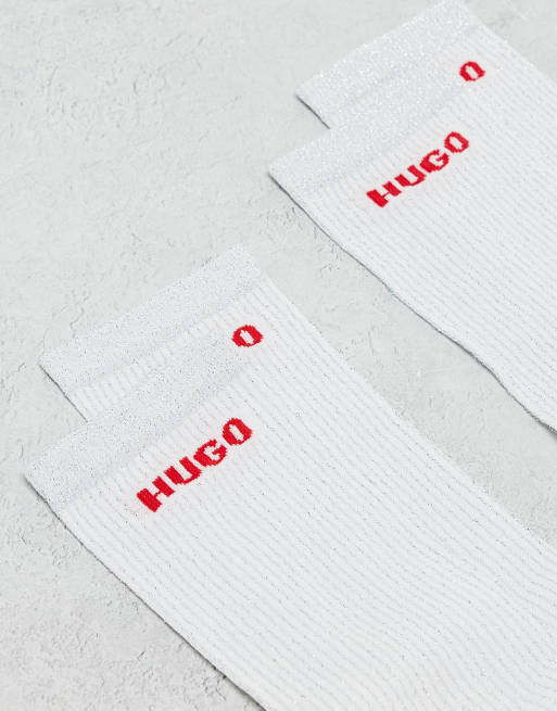 HUGO – Bodywear – Vita strumpor, 2-pack, 4 av 4