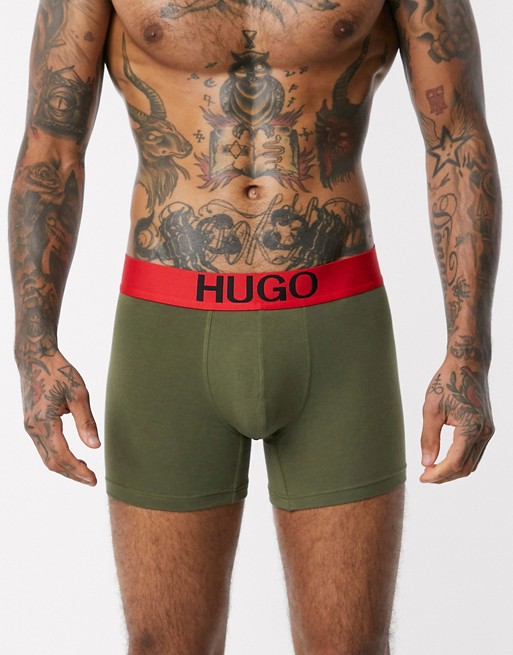 HUGO bodywear x Liam Payne logo boxer briefs in khaki