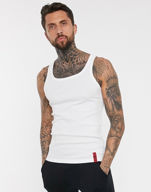 HUGO bodywear x Liam Payne vest in white