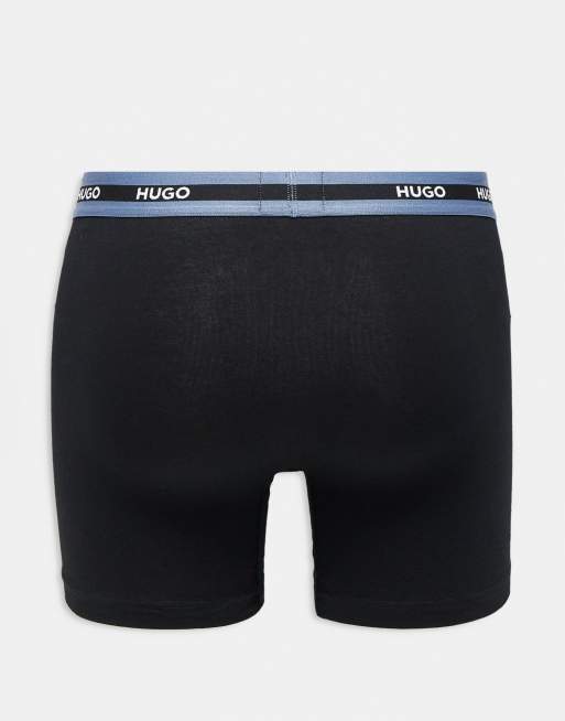 HUGO Bodywear – Zestaw 3 par czarnych bokserek, 2 z 3