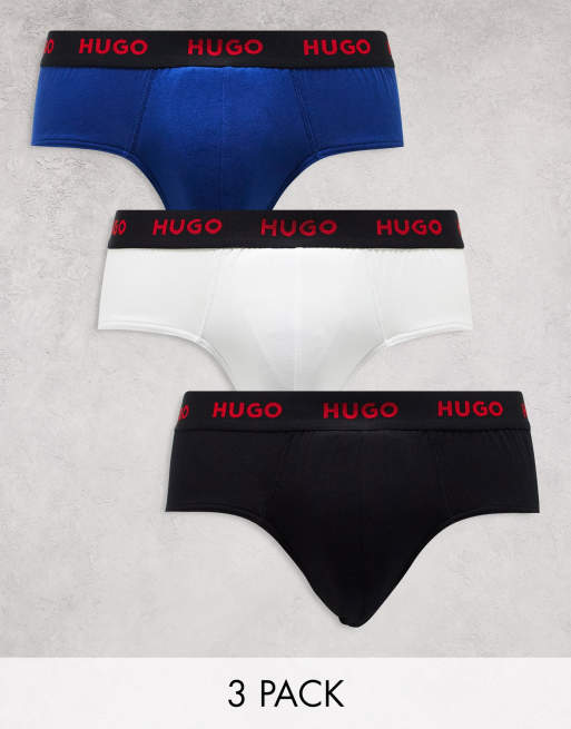 HUGO Bodywear – Zestaw 3 par slipek w różnych kolorach