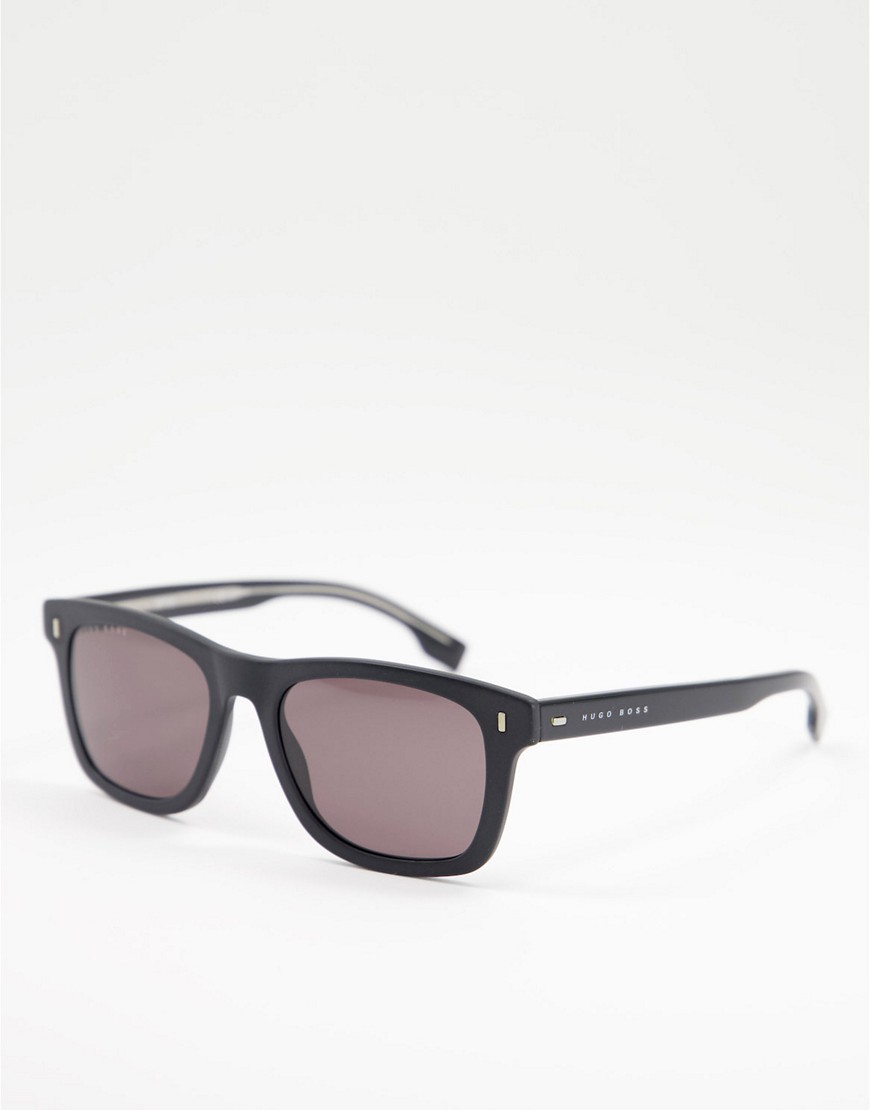 Hugo Boss - 0925/S solbriller med firkantet glas-Sort