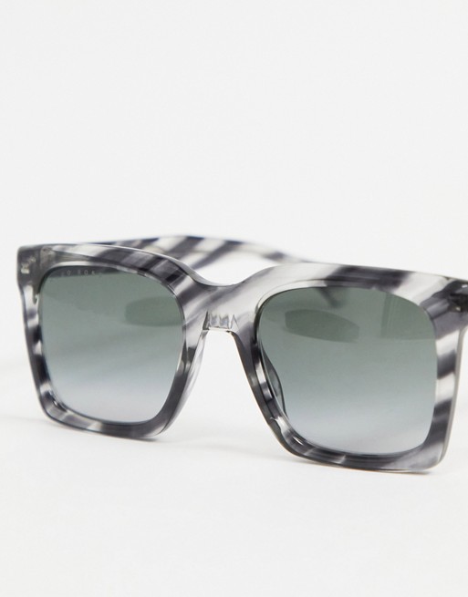 Hugo Boss 1098/S patterned square lens sunglasses