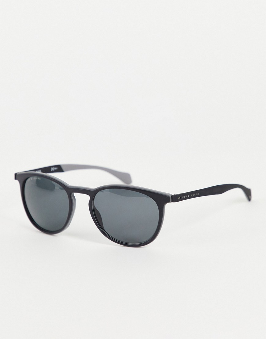 Hugo Boss - 1115/S - Sorte solbriller med runde glas