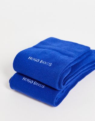 Hugo Boss logo socks in blue