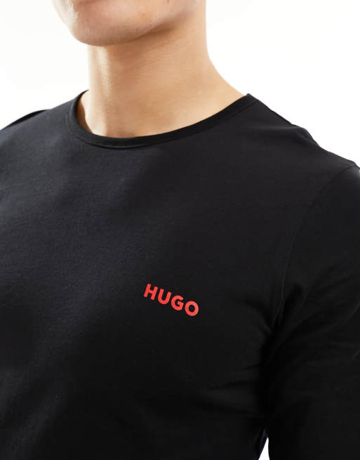 Hugo Boss 3 ASOS long sleeve | black t-shirts pack in