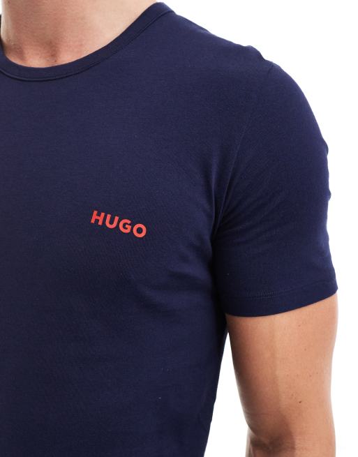 Hugo Boss 3 pack t shirts in black red and blue ASOS