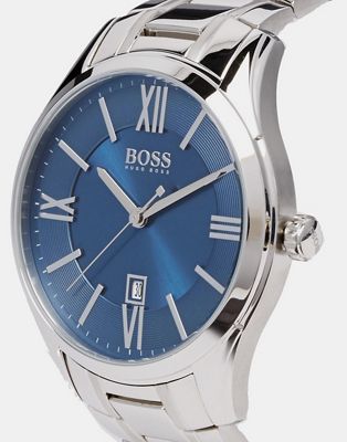hugo boss ambassador watch blue