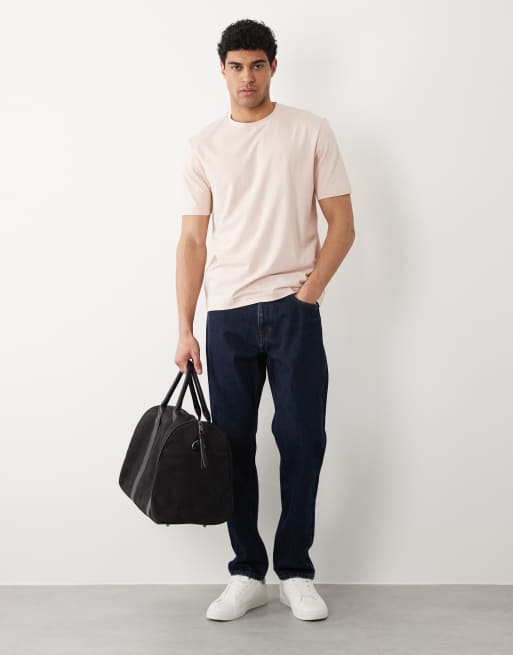 HUGO BOSS – Baumwoll-T-Shirt in Rosa mit Kontrast-Logo, 2 von 5