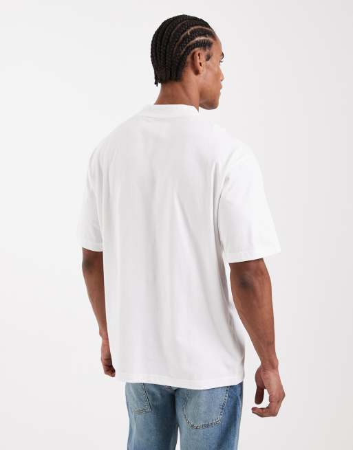 Hugo Boss – Biały T-shirt o luźnym kroju, 3 z 5