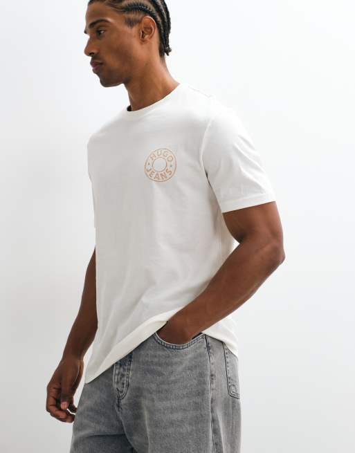 HUGO Boss - camiseta de corte regular en blanco, 5 de 5