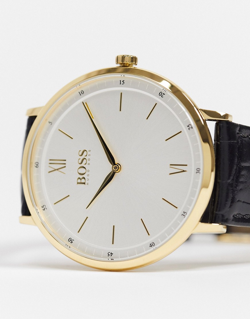 Hugo Boss - Corporal - Horloge met gouden detail-Zwart