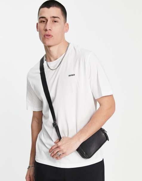Hugo Boss – Dero – T-Shirt in Weiß mit kleinem Logo - view 1