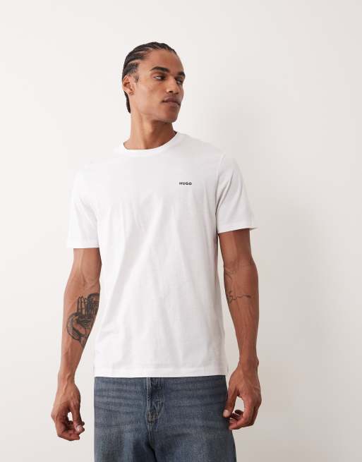 Hugo Boss – Dero – T-Shirt in Weiß mit kleinem Logo , 2 von 5