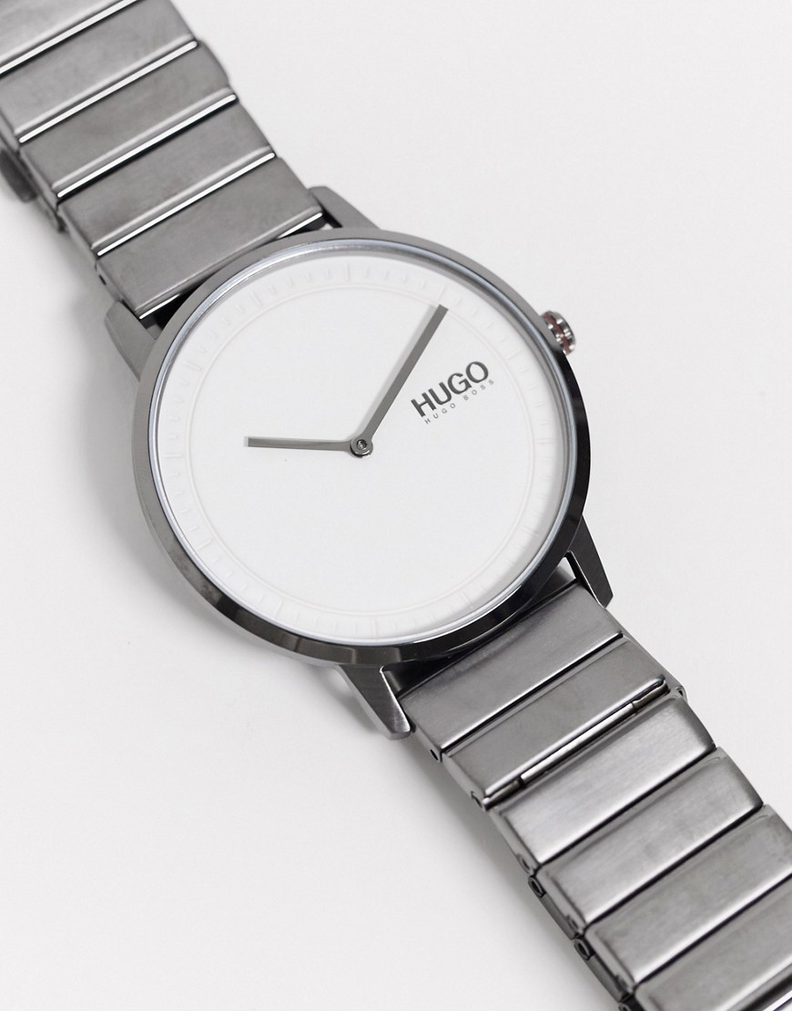 Hugo Boss - Echo - Horloge van roestvrij staal-Grijs