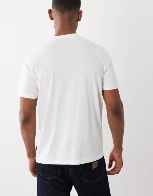 HUGO Boss - Hvid kortærmet regular fit-T-shirt med grafik, 5 af 5
