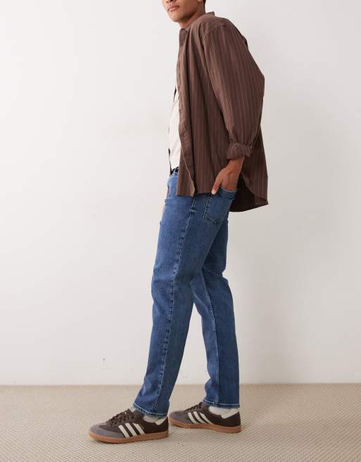 Hugo Boss - Jeans regular fit lavaggio blu medio, 3 di 5