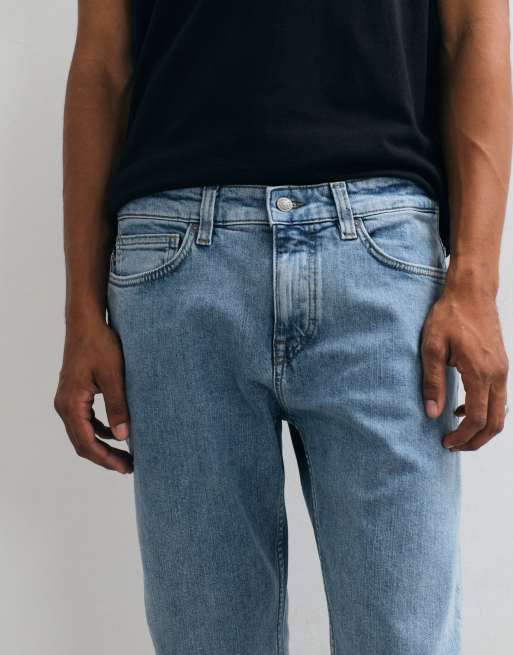 Hugo Boss jeans slim fit in lavaggio azzurro, 3 di 5