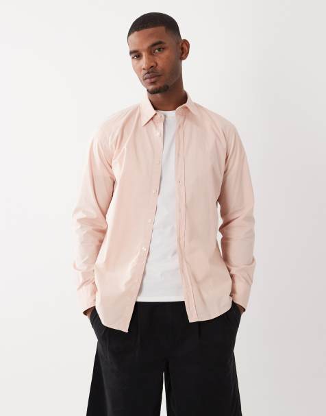 HUGO BOSS – Langärmliges Regular-Fit-Hemd aus Baumwolle in Rosa mit Knopfleiste - view 1