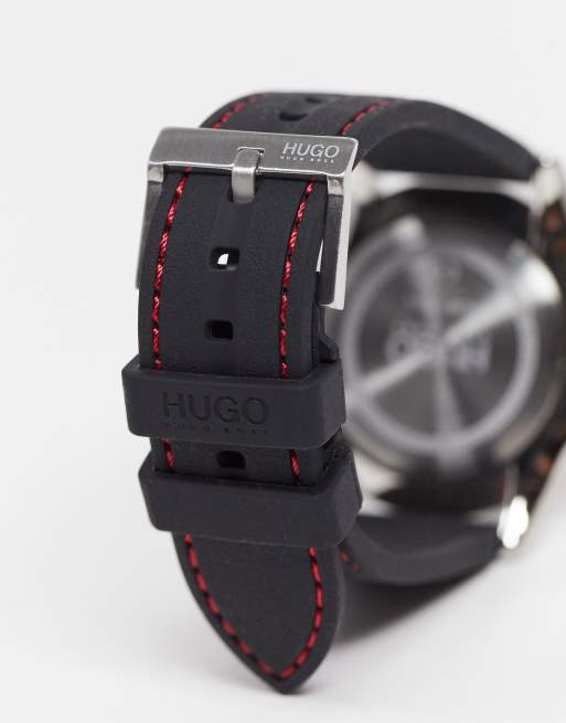 Hugo boss red on sale and black watch